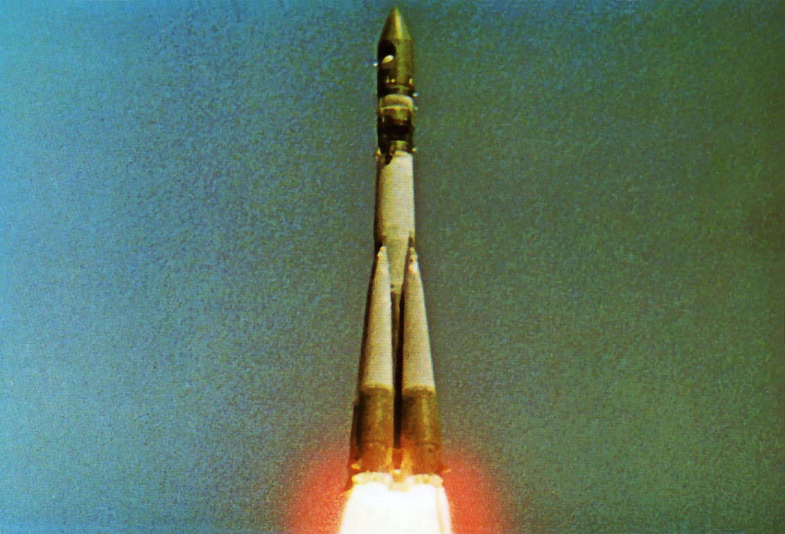 Launch of the historic first human space flight