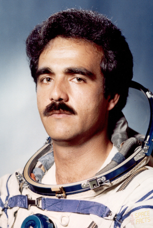 portrait of former Afghan astronaut Momand